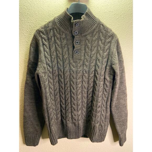 Lorenzo Magni Made in Italy Vintage Wool Blend  Knit Pattern Sweater Size M - Picture 1 of 7